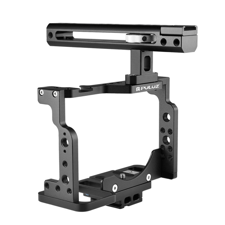 PULUZ กรงกล้องวิดีโอแท่นขุดเจาะภาพยนตร์พร้อมที่จับสำหรับ Nikon Z6 / Z7, For Nikon Z6 / Z7 Cage with Handle