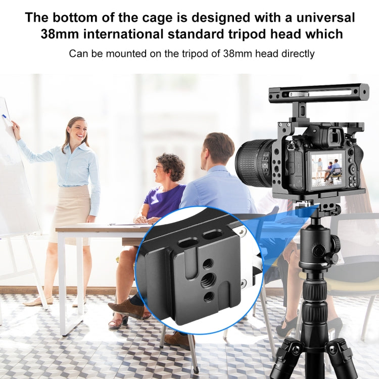 PULUZ กรงกล้องวิดีโอแท่นขุดเจาะภาพยนตร์พร้อมที่จับสำหรับ Nikon Z6 / Z7, For Nikon Z6 / Z7 Cage with Handle