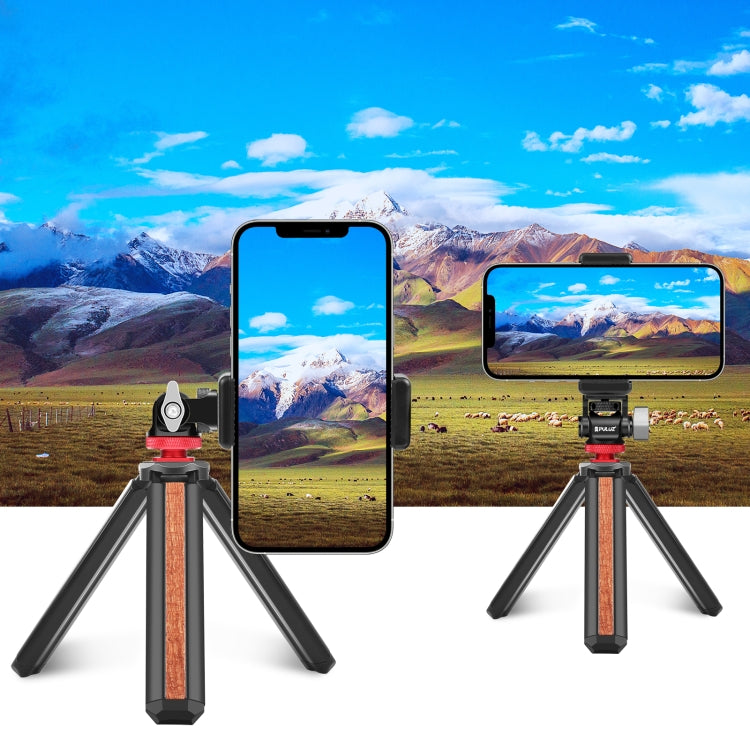 PULUZ มินิ 180 องศาสวิงขาตั้งกล้องหัวบอลอะแดปเตอร์เมาท์รองเท้าเย็น, Mini 180 Degree Ball Head(Red), Mini 180 Degree Ball Head(Silver)