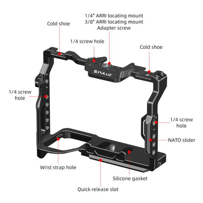 Bullseye Matte Black KG Stabilizer Rig สำหรับ Sony AF/YLC-7M4/H4/AH/AH/AH/HH-E, For Sony A7 IV Cage