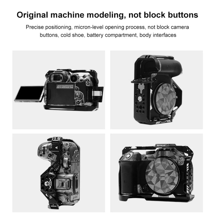 สำหรับ Canon EOS R7 PULUZ โลหะกล้อง CAGE Stabilizer RIG, For Canon EOS R7 Cage