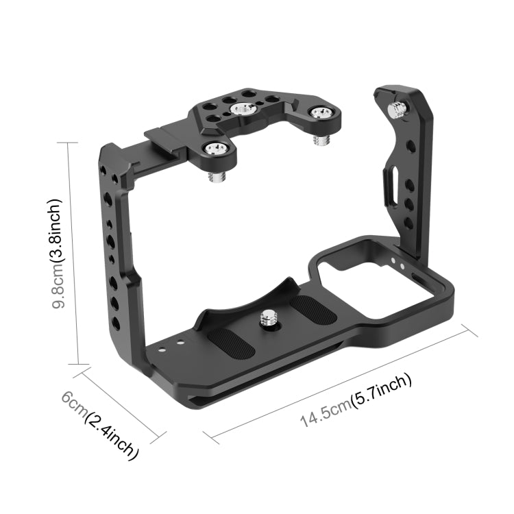 สำหรับ Sony ILME-FX30/FX3 PULUZ โลหะกล้อง CAGE Stabilizer RIG พร้อม NOTA Slider, For Sony ILME-FX30 / FX3