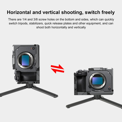 สำหรับ Sony ILME-FX30/FX3 PULUZ โลหะกล้อง CAGE Stabilizer RIG พร้อม NOTA Slider, For Sony ILME-FX30 / FX3