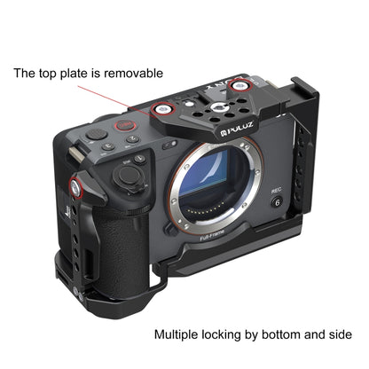 สำหรับ Sony ILME-FX30/FX3 PULUZ โลหะกล้อง CAGE Stabilizer RIG พร้อม NOTA Slider, For Sony ILME-FX30 / FX3