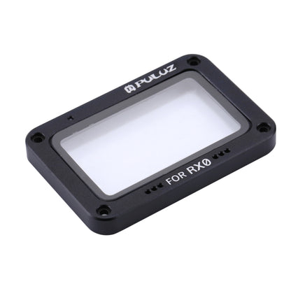 PULUZ อลูมิเนียมอัลลอยด์เปลวไฟ + กระจกนิรภัยป้องกันเลนส์สำหรับ Sony RX0 / RX0 II พร้อมสกรูและไขควง, Front Flame Black, Front Flame Red