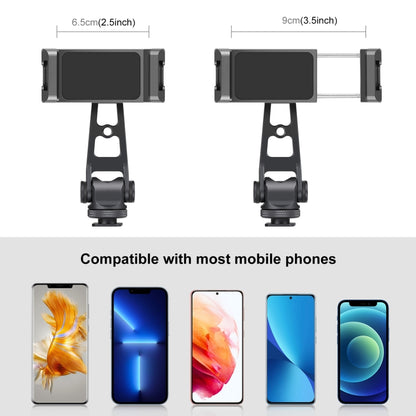 PULUZ แกน Z 360 หมุนรองเท้าเย็นอลูมิเนียมอัลลอยด์ยึดโทรศัพท์ยึดยึด, Z-axis Phone Clamp