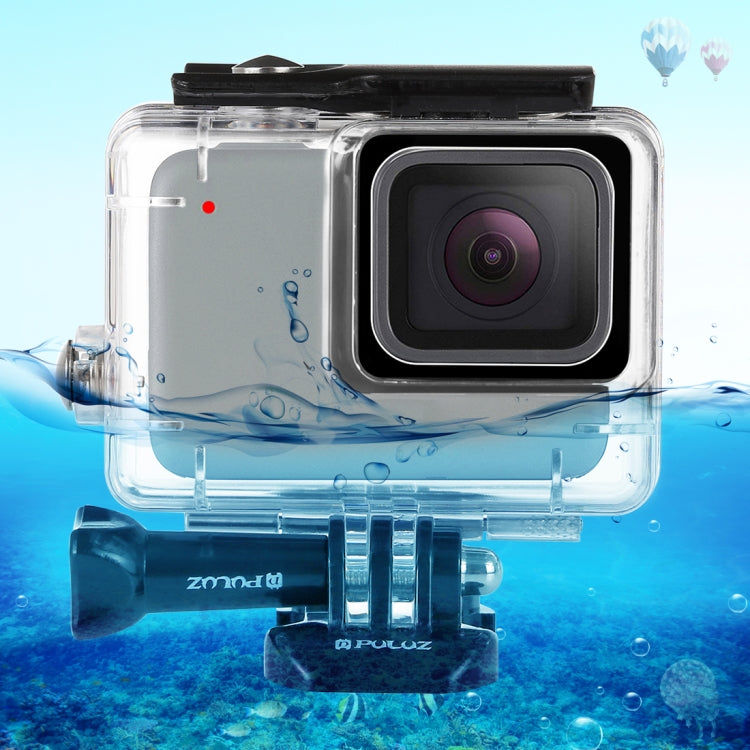PULUZ 45m เคสดำน้ำใต้น้ำกันน้ำสำหรับ GoPro HERO7 Silver / HERO7 White พร้อมหัวเข็มขัดและสกรูพื้นฐาน, For HERO7