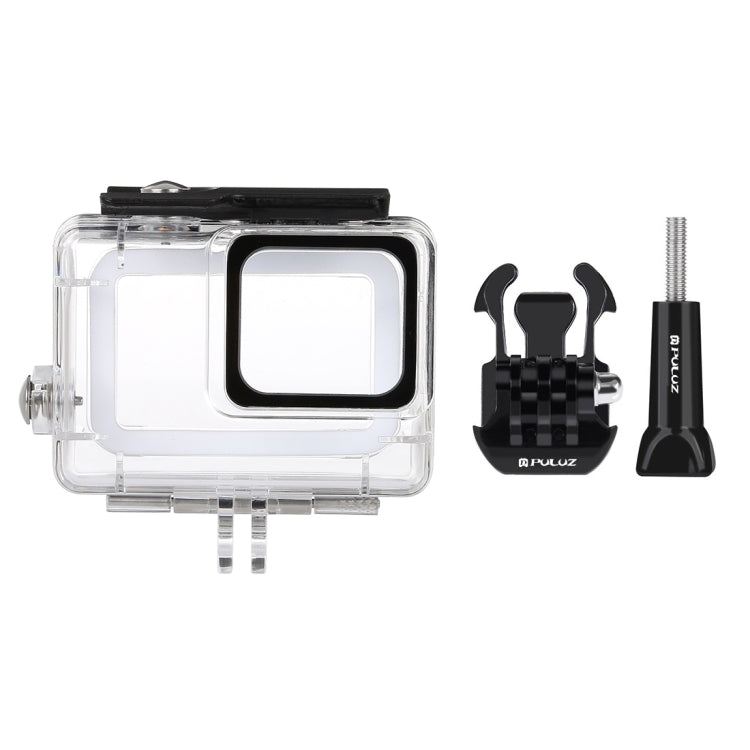 PULUZ 45m เคสดำน้ำใต้น้ำกันน้ำสำหรับ GoPro HERO7 Silver / HERO7 White พร้อมหัวเข็มขัดและสกรูพื้นฐาน, For HERO7