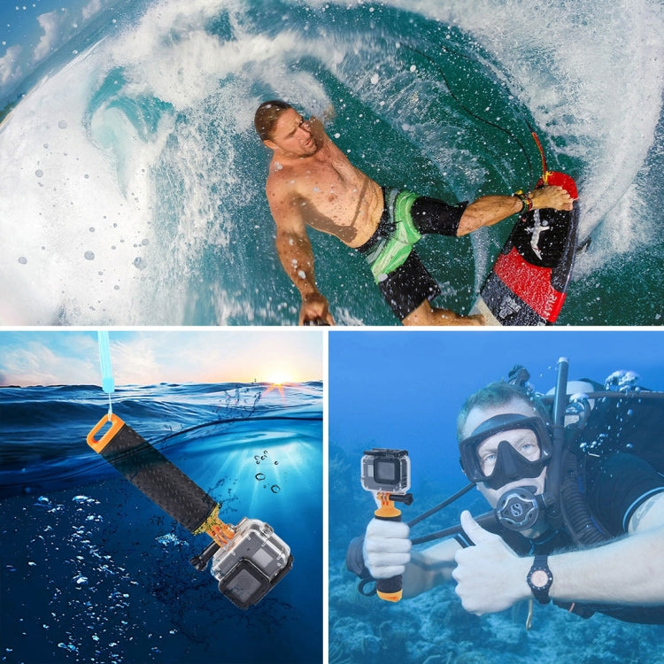 PULUZ ลอยจับมือจับแท่งลอยตัวพร้อมสายรัดสำหรับ GoPro HERO10 ดำ / HERO9 ดำ / HERO8 ดำ / HERO7 / 6/5/5 เซสชัน / 4 เซสชัน / 4/3+ / 3/2/1, Xiaoyi และกล้องแอ็คชั่นอื่น ๆ, Floating Hand Grip
