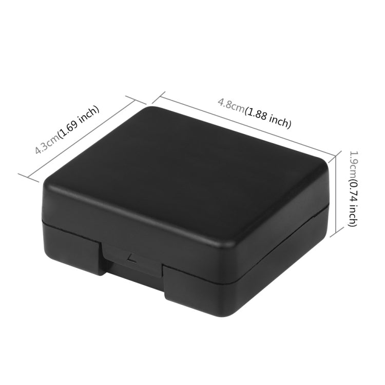 PULUZ กล่องเก็บแบตเตอรี่พลาสติกแข็งสำหรับ DJI Osmo Action / Osmo Action 3 / GoPro HERO12 ดำ / 11 ดำ / 10 ดำ / 9 ดำ AHDBT-901 แบตเตอรี่, AHDBT-901