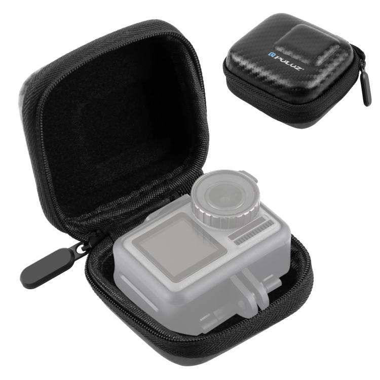 PULUZ มินิแบบพกพาถุงเก็บคาร์บอนไฟเบอร์สำหรับ DJI OSMO Action, GoPro, Mijia, Xiaoyi และกล้องขนาดใกล้เคียงกันอื่น ๆ, PULUZ For DJI OSMO Action