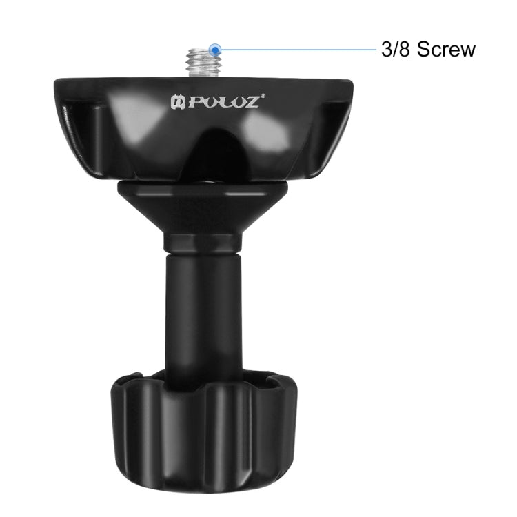 PULUZ 75mm Half Ball Flat to Bowl Adapter สำหรับหัวขาตั้งกล้องแบบของเหลวกล้อง DSLR Rig, วัสดุโลหะ, Bowl Adapter
