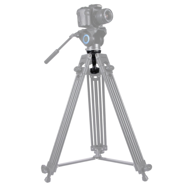 PULUZ 75mm Half Ball Flat to Bowl Adapter สำหรับหัวขาตั้งกล้องแบบของเหลวกล้อง DSLR Rig, วัสดุโลหะ, Bowl Adapter