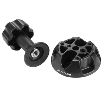 PULUZ 75mm Half Ball Flat to Bowl Adapter สำหรับหัวขาตั้งกล้องแบบของเหลวกล้อง DSLR Rig, วัสดุโลหะ, Bowl Adapter