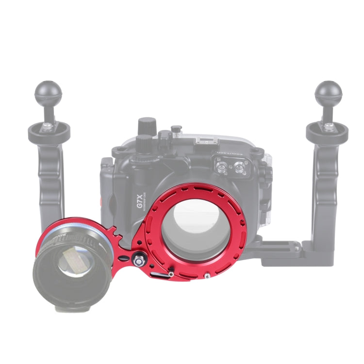 PULUZ อลูมิเนียม 67 มม.ถึง 67 มม.Swing เปียก-เลนส์ Diopter Adapter Mount สำหรับ DSLR ดำน้ำใต้น้ำที่อยู่อาศัย