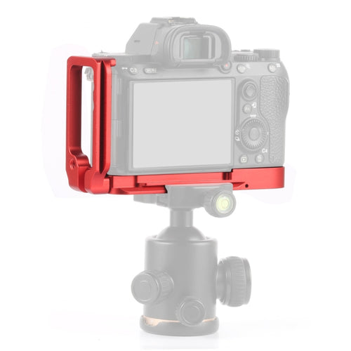 PULUZ 1/4 นิ้วแนวตั้งยิงด่วน L แผ่นยึดฐานยึดสำหรับ Sony A9 (ILCE-9) / A7 III/ A7R III, For Sony A9 (Red)