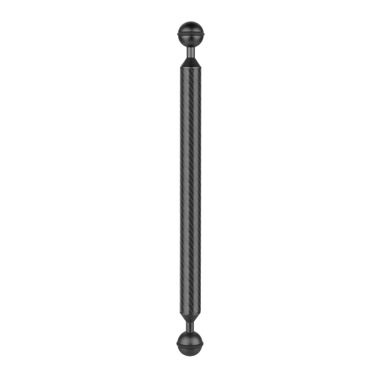 PULUZ 12 นิ้ว 30.4 ซม. ยาว 20.8 มม. เส้นผ่านศูนย์กลางลูกบอลคู่คาร์บอนไฟเบอร์แขนลอย, เส้นผ่านศูนย์กลางลูกบอล: 25 มม., 12 inch Black