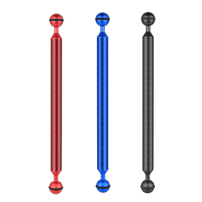 PULUZ 12 นิ้ว 30.4 ซม. ยาว 20.8 มม. เส้นผ่านศูนย์กลางลูกบอลคู่คาร์บอนไฟเบอร์แขนลอย, เส้นผ่านศูนย์กลางลูกบอล: 25 มม., 12 inch Black