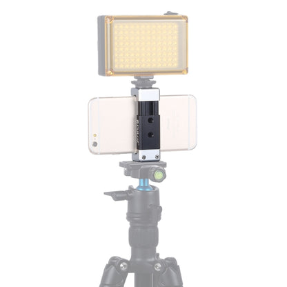 PULUZ ขายึดโทรศัพท์อลูมิเนียมอัลลอยด์แบบหนีบพร้อมรองเท้าเย็นสำหรับ iPhone, Galaxy, Huawei, Xiaomi, Sony, HTC, Google และสมาร์ทโฟนอื่น ๆ, Phone Clamp