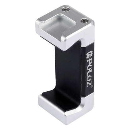 PULUZ ขายึดโทรศัพท์อลูมิเนียมอัลลอยด์แบบหนีบพร้อมรองเท้าเย็นสำหรับ iPhone, Galaxy, Huawei, Xiaomi, Sony, HTC, Google และสมาร์ทโฟนอื่น ๆ, Phone Clamp