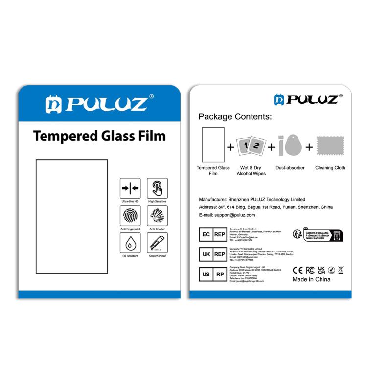 PULUZ 9H 2.5D HD กระจกนิรภัยเลนส์ป้องกัน ฟิล์มหน้าจอสำหรับ DJI OSMO Pocket Gimbal, For DJI OSMO Pocket