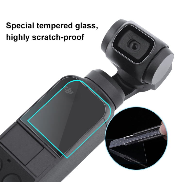 PULUZ 9H 2.5D HD กระจกนิรภัยเลนส์ป้องกัน ฟิล์มหน้าจอสำหรับ DJI OSMO Pocket Gimbal, For DJI OSMO Pocket