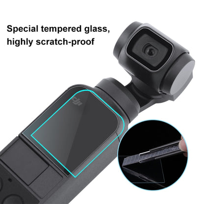 PULUZ 9H 2.5D HD กระจกนิรภัยเลนส์ป้องกัน ฟิล์มหน้าจอสำหรับ DJI OSMO Pocket Gimbal, For DJI OSMO Pocket