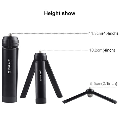 PULUZ Mini Pocket Metal Desktop ขาตั้งกล้องพร้อมสกรู 1/4 นิ้วสำหรับกล้อง DSLR และกล้องดิจิตอลน้ำหนัก: 10 กก, Desktop Tripod