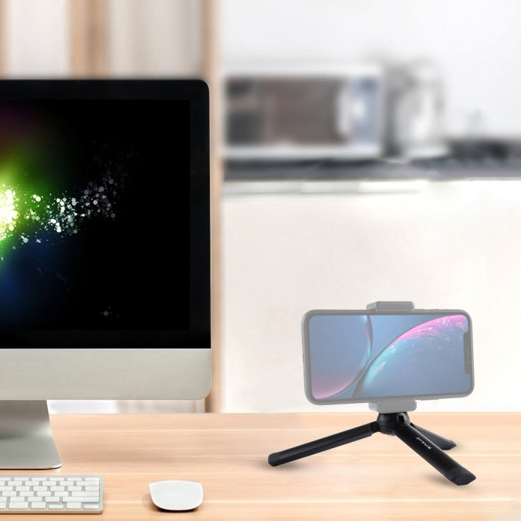 PULUZ Mini Pocket Metal Desktop ขาตั้งกล้องพร้อมสกรู 1/4 นิ้วสำหรับกล้อง DSLR และกล้องดิจิตอลน้ำหนัก: 10 กก, Desktop Tripod