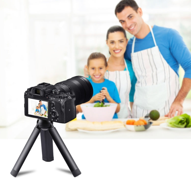 PULUZ Mini Pocket Metal Desktop ขาตั้งกล้องพร้อมสกรู 1/4 นิ้วสำหรับกล้อง DSLR และกล้องดิจิตอลน้ำหนัก: 10 กก, Desktop Tripod