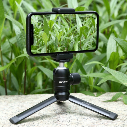 PULUZ Mini Pocket Metal Desktop ขาตั้งกล้องพร้อมสกรู 1/4 นิ้วสำหรับกล้อง DSLR และกล้องดิจิตอลน้ำหนัก: 10 กก, Desktop Tripod