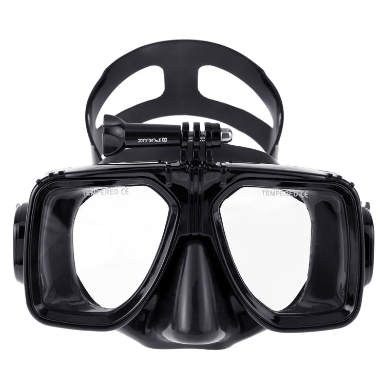 PULUZ กีฬาทางน้ำอุปกรณ์ดำน้ำหน้ากากดำน้ำว่ายน้ำแว่นตาสำหรับ GoPro Hero11 ดำ / HERO10 ดำ / HERO9 ดำ / HERO8 / HERO7 / 6/5/5 เซสชัน / 4 เซสชัน / 4/3+ / 3/2/1, Insta360 ONE R, DJIOsmo Action และกล้องแอคชั่นอื่นๆ