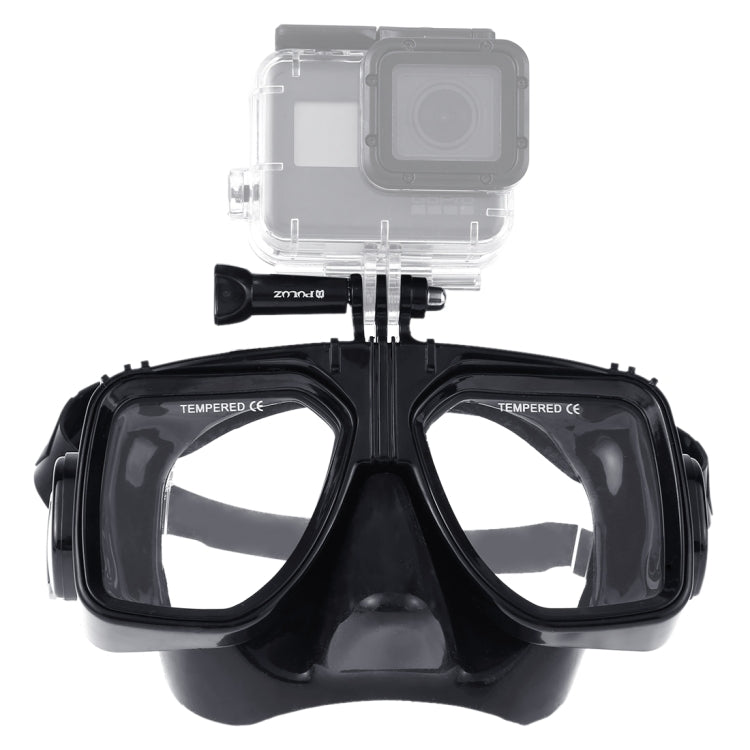 PULUZ กีฬาทางน้ำอุปกรณ์ดำน้ำหน้ากากดำน้ำว่ายน้ำแว่นตาสำหรับ GoPro Hero11 ดำ / HERO10 ดำ / HERO9 ดำ / HERO8 / HERO7 / 6/5/5 เซสชัน / 4 เซสชัน / 4/3+ / 3/2/1, Insta360 ONE R, DJIOsmo Action และกล้องแอคชั่นอื่นๆ