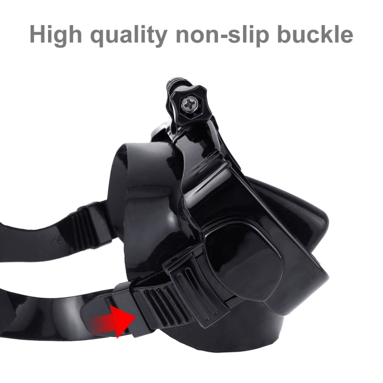 PULUZ กีฬาทางน้ำอุปกรณ์ดำน้ำหน้ากากดำน้ำว่ายน้ำแว่นตาสำหรับ GoPro Hero11 ดำ / HERO10 ดำ / HERO9 ดำ / HERO8 / HERO7 / 6/5/5 เซสชัน / 4 เซสชัน / 4/3+ / 3/2/1, Insta360 ONE R, DJIOsmo Action และกล้องแอคชั่นอื่นๆ