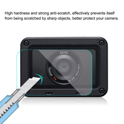 เลนส์ด้านหน้า PULUZ และจอแสดงผล LCD ด้านหลังฟิล์ม AF HD ป้องกันลายนิ้วมือแบบยืดหยุ่นสำหรับ Sony RX0 II / RX0, For Sony RX0 II