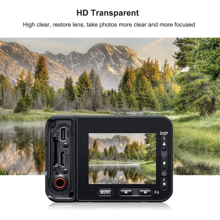 เลนส์ด้านหน้า PULUZ และจอแสดงผล LCD ด้านหลังฟิล์ม AF HD ป้องกันลายนิ้วมือแบบยืดหยุ่นสำหรับ Sony RX0 II / RX0, For Sony RX0 II