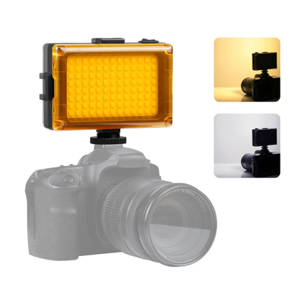 PULUZ Pocket 96 LEDs 860LM Professional Vlogging การถ่ายภาพวิดีโอและสตูดิโอถ่ายภาพแสงสีขาวและสีส้มตัวกรองแม่เหล็กแผงไฟสำหรับ Canon, Nikon, กล้อง DSLR, 104 LED