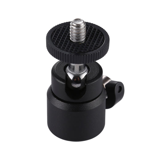 PULUZ 1/4 นิ้วสกรูโลหะขาตั้งหัวบอลอะแดปเตอร์พร้อมล็อค, Tripod Ball Head