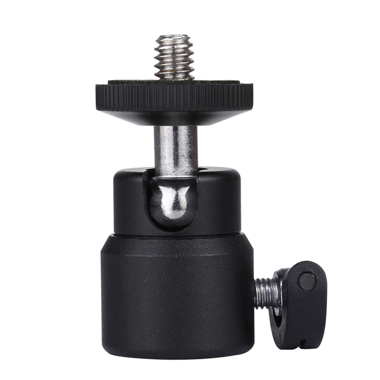 PULUZ 1/4 นิ้วสกรูโลหะขาตั้งหัวบอลอะแดปเตอร์พร้อมล็อค, Tripod Ball Head