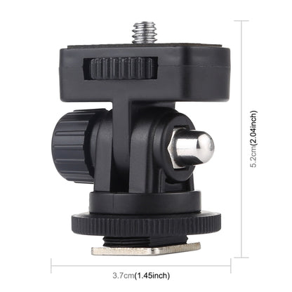 PULUZ 1/4 นิ้วสกรูเกลียวรองเท้าเย็นอะแดปเตอร์เมาท์ขาตั้งกล้อง, Mount Adapter