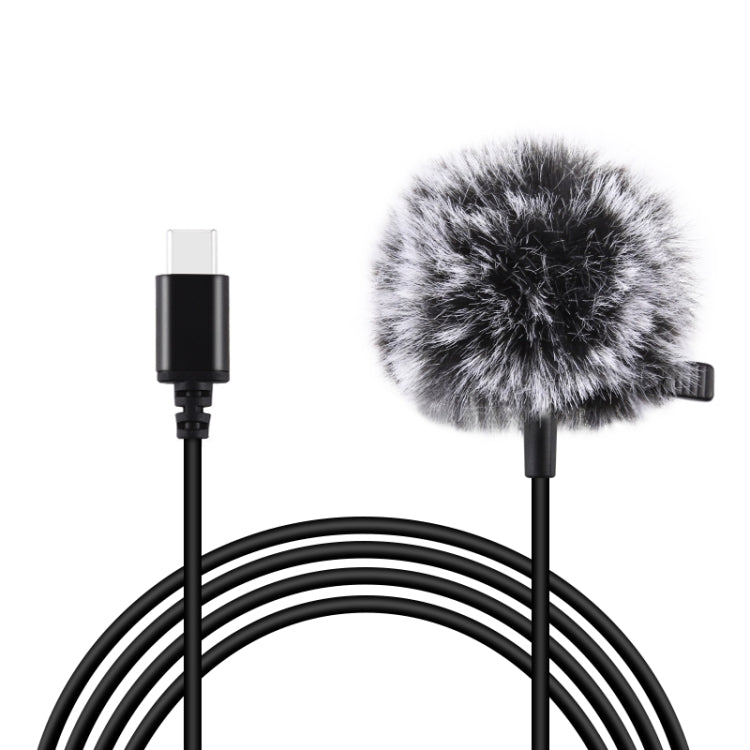 PULUZ 1.5 ม. USB-C / Type-C แจ็คจักรยานคอนเดนเซอร์แบบใช้สายไมโครโฟนบันทึก, 1.5m Type-C