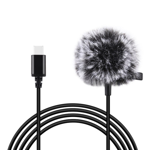 PULUZ 1.5 ม. USB-C / Type-C แจ็คจักรยานคอนเดนเซอร์แบบใช้สายไมโครโฟนบันทึก, 1.5m Type-C
