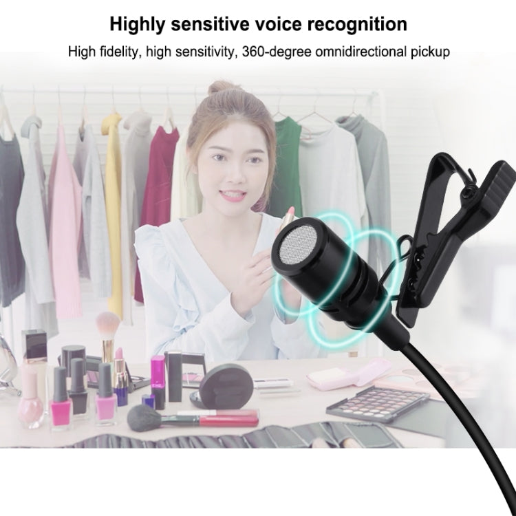 PULUZ 1.5 ม. USB-C / Type-C แจ็คจักรยานคอนเดนเซอร์แบบใช้สายไมโครโฟนบันทึก, 1.5m Type-C