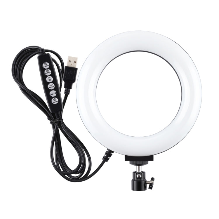 PULUZ 6.2 นิ้ว 16 ซม.USB 10 โหมด 8 สี RGBW หรี่แสงได้ LED แหวน Vlogging การถ่ายภาพวิดีโอไฟขาตั้งกล้องขาตั้งกล้อง, 6.2 inch RGBW