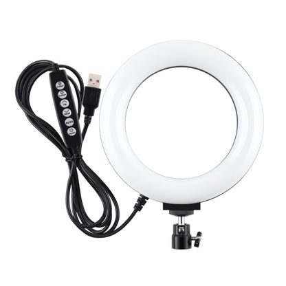 PULUZ 6.2 นิ้ว 16 ซม.USB 10 โหมด 8 สี RGBW หรี่แสงได้ LED แหวน Vlogging การถ่ายภาพวิดีโอไฟขาตั้งกล้องขาตั้งกล้อง, 6.2 inch RGBW