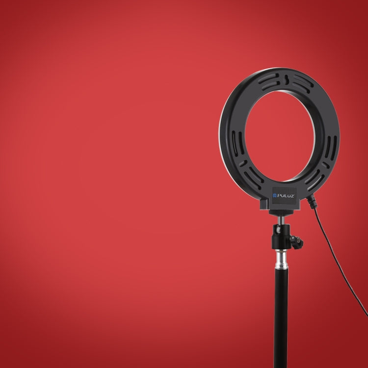 PULUZ 6.2 นิ้ว 16 ซม.USB 10 โหมด 8 สี RGBW หรี่แสงได้ LED แหวน Vlogging การถ่ายภาพวิดีโอไฟขาตั้งกล้องขาตั้งกล้อง, 6.2 inch RGBW