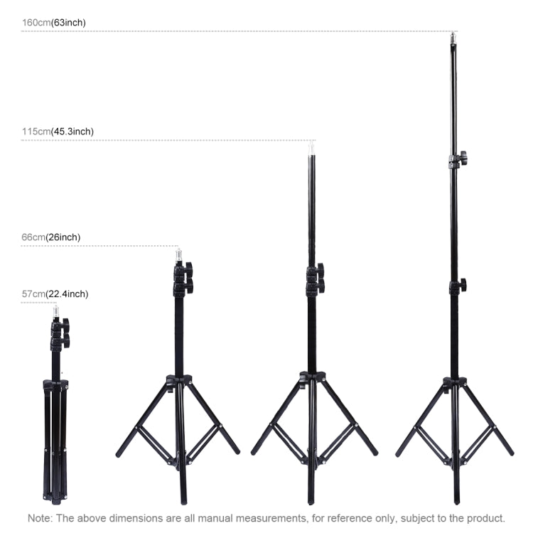 PULUZ 1.6m ความสูงที่วางขาตั้งกล้องสำหรับ Vlogging ไฟวิดีโอชุดถ่ายทอดสด, 1.6m