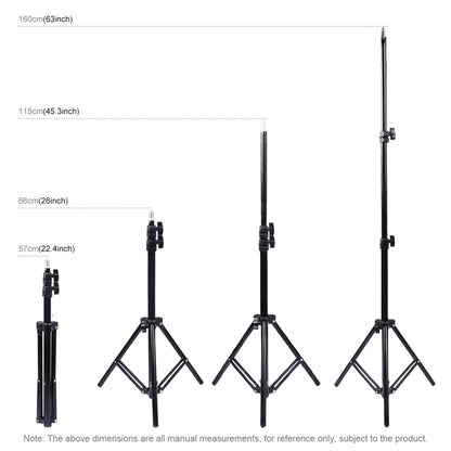 PULUZ 1.6m ความสูงที่วางขาตั้งกล้องสำหรับ Vlogging ไฟวิดีโอชุดถ่ายทอดสด, 1.6m