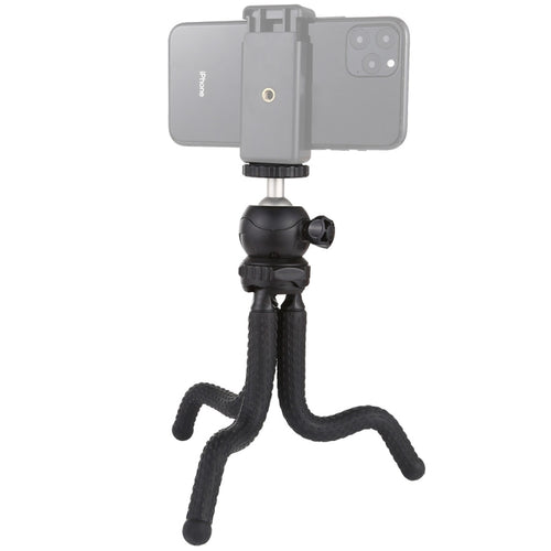 PULUZ Mini Octopus ที่ยึดขาตั้งกล้องแบบยืดหยุ่นพร้อมหัวบอลสำหรับกล้อง SLR, GoPro, โทรศัพท์มือถือ, ขนาด: 25cmx4.5cm, 25cm Tripod