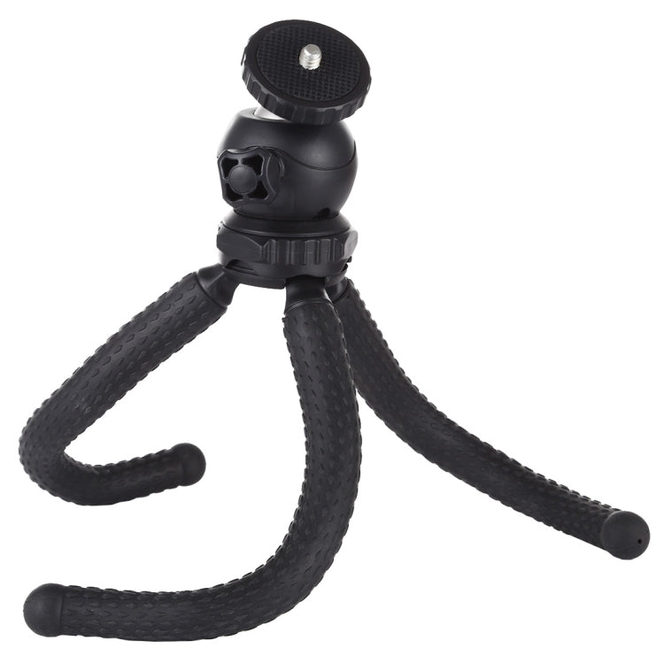 PULUZ Mini Octopus ที่ยึดขาตั้งกล้องแบบยืดหยุ่นพร้อมหัวบอลสำหรับกล้อง SLR, GoPro, โทรศัพท์มือถือ, ขนาด: 25cmx4.5cm, 25cm Tripod